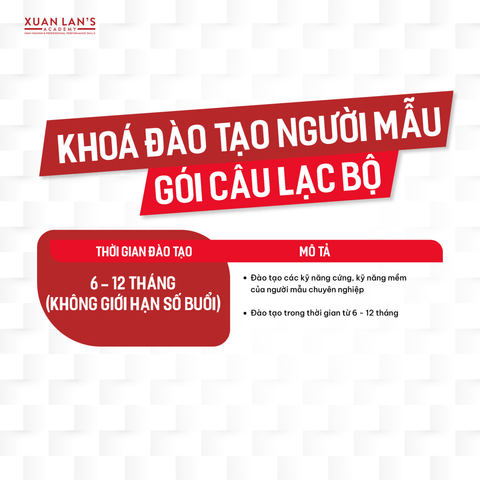  Khoá Đào tạo Người mẫu Câu lạc bộ 