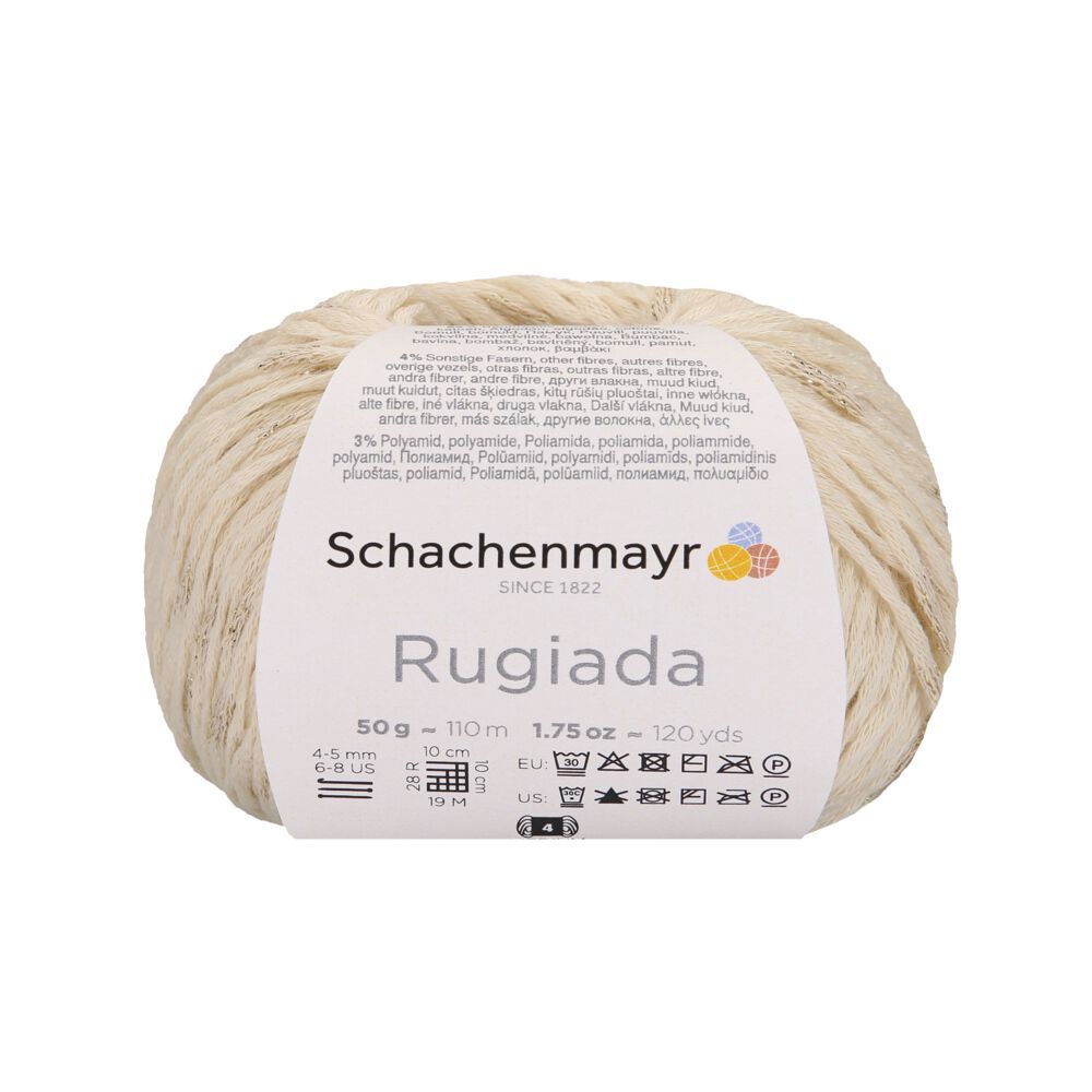 Sợi cotton lấp lánh Rugiada - Schachenmayr, đan móc áo, khăn