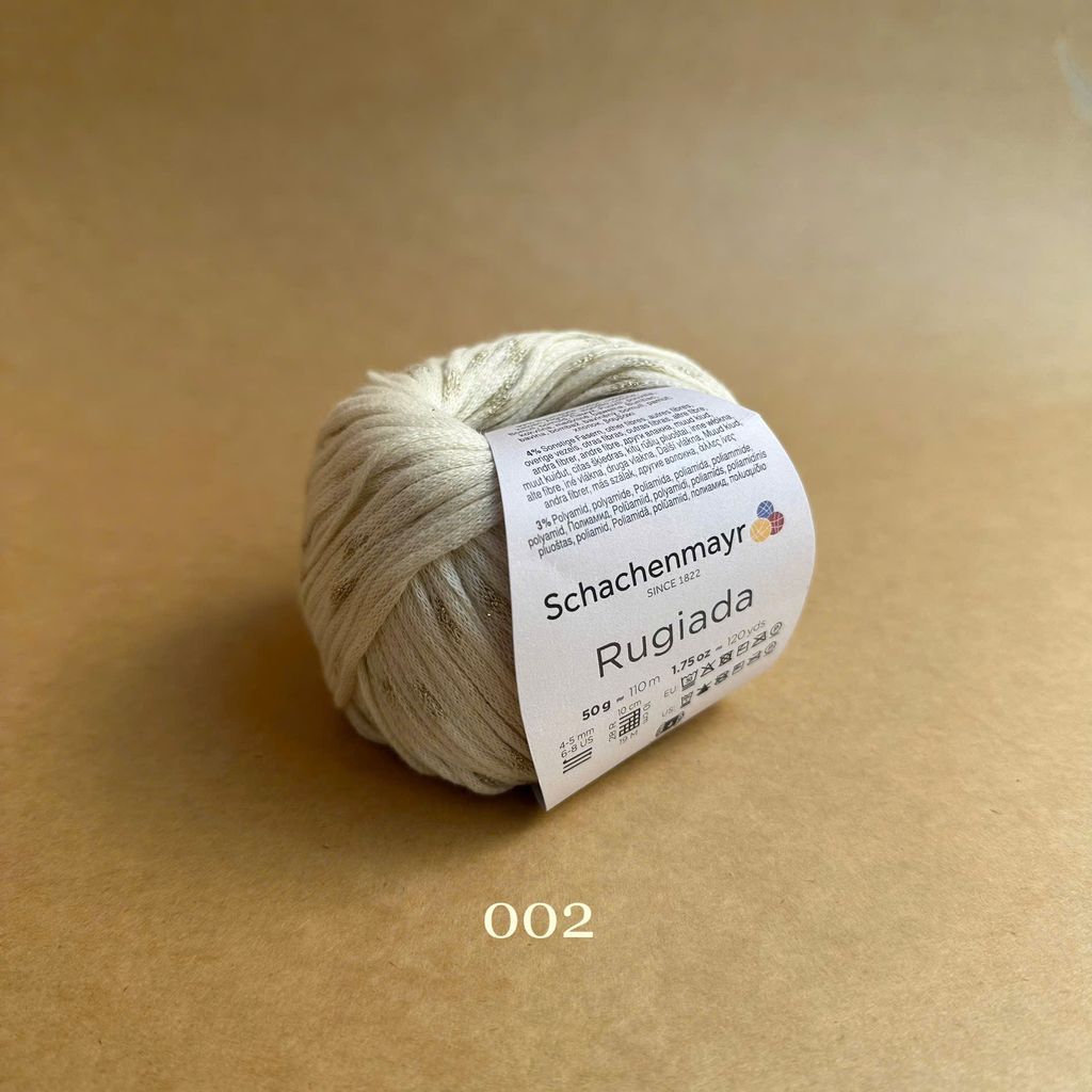 Sợi cotton lấp lánh Rugiada - Schachenmayr, đan móc áo, khăn
