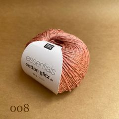 Sợi cotton visco Essentials Cotton Glitz DK phẩy nhập khẩu từ Rico Design, đan móc áo, váy, đầm