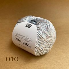 Sợi cotton visco Essentials Cotton Glitz DK phẩy nhập khẩu từ Rico Design, đan móc áo, váy, đầm