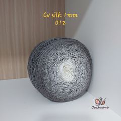 Cầu vồng sợi Silk, cỡ 1.0mm, 300g, dòng bánh, đan móc áo, váy, khăn