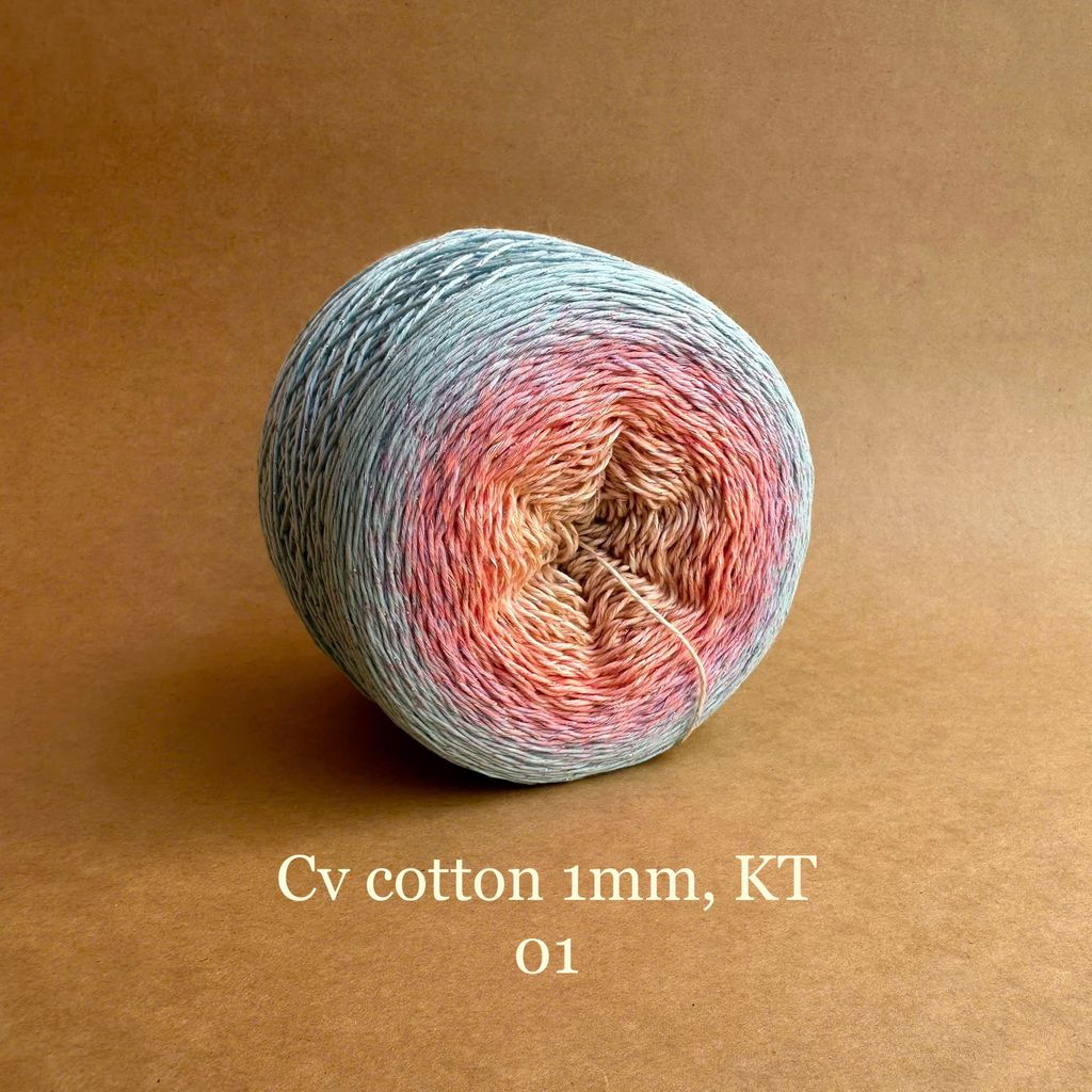 Sợi cầu vồng Cotton 1mm, kim tuyến