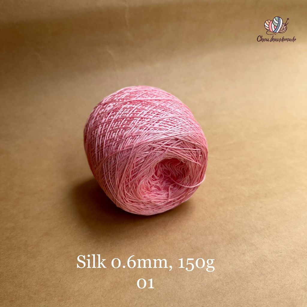 Cuộn sợi 100% Silk 0.6mm, 150g