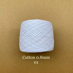 Sợi Cotton 0.8mm, 300g, đan móc áo, váy, khăn