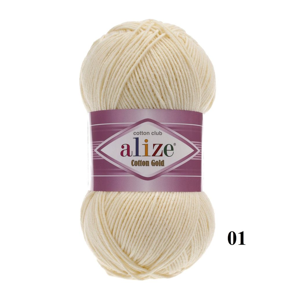 Len hè Cotton Gold nhập khẩu từ Alize Yarns, đan móc đồ hè, thú, nón cực xinh