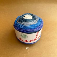 Len cầu vồng Mandala - Nhập khẩu từ hãng Lion Brand - 100% Premium Acrylic - 150gram dài 173m