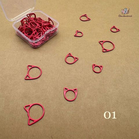 Hộp 60 marker mèo tròn gồm 3 kích cỡ, Chou.ihandmade