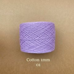 Sợi Cotton 1mm, 300g, đan móc áo, váy, khăn