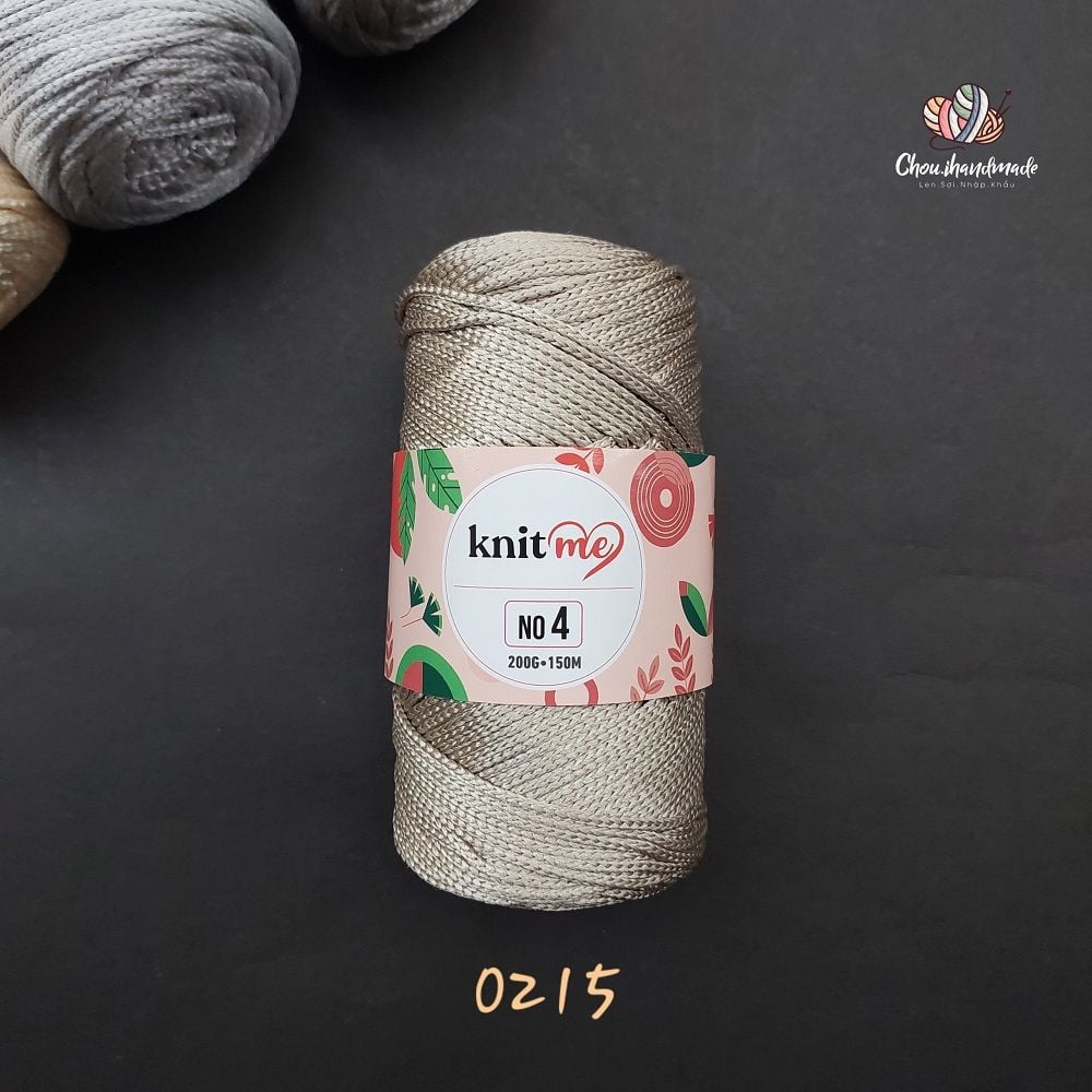 Sợi Midi No 4 nhập khẩu từ Knitme, đan móc túi ví, đồ trang trí nội thất