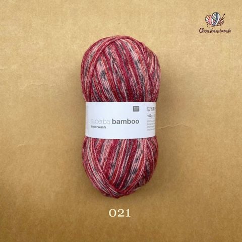 Len Superba Bamboo Superwash nhập từ Rico Design, đan móc áo, vớ