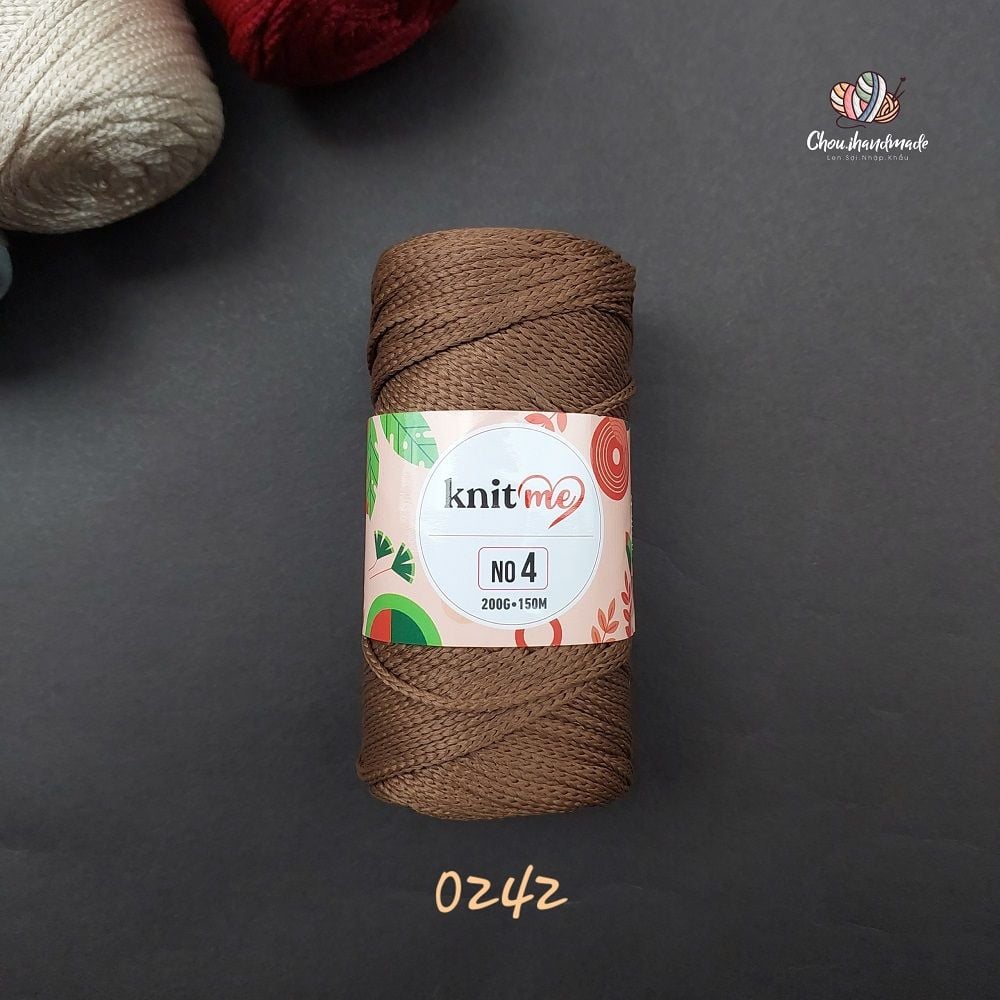 Sợi Midi No 4 nhập khẩu từ Knitme, đan móc túi ví, đồ trang trí nội thất