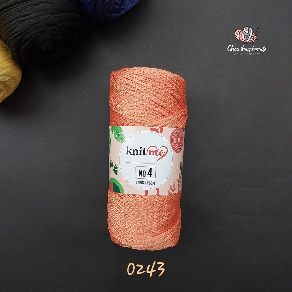 Sợi Midi No 4 nhập khẩu từ Knitme, đan móc túi ví, đồ trang trí nội thất