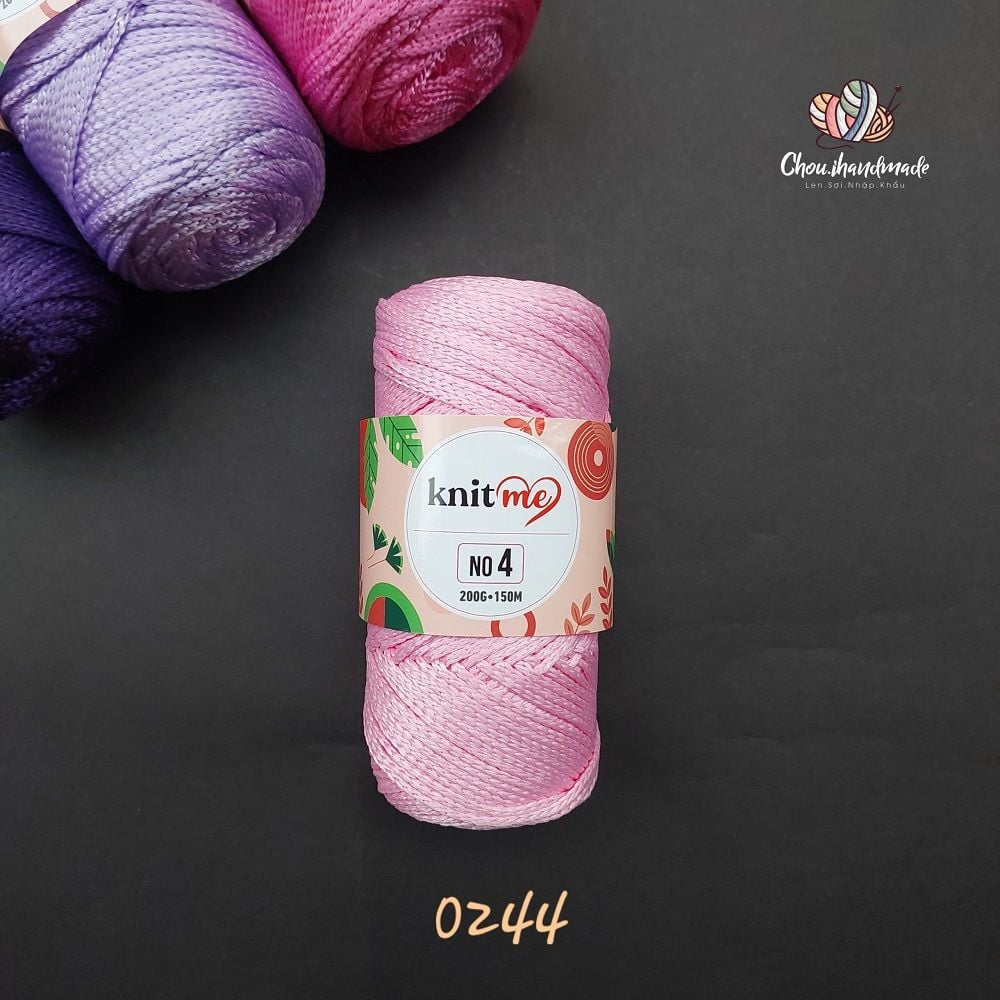 Sợi Midi No 4 nhập khẩu từ Knitme, đan móc túi ví, đồ trang trí nội thất