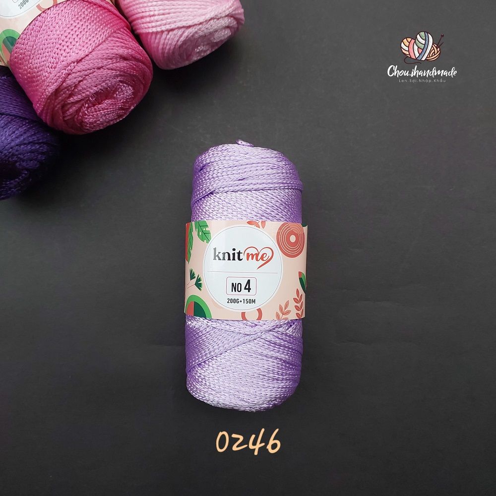 Sợi Midi No 4 nhập khẩu từ Knitme, đan móc túi ví, đồ trang trí nội thất