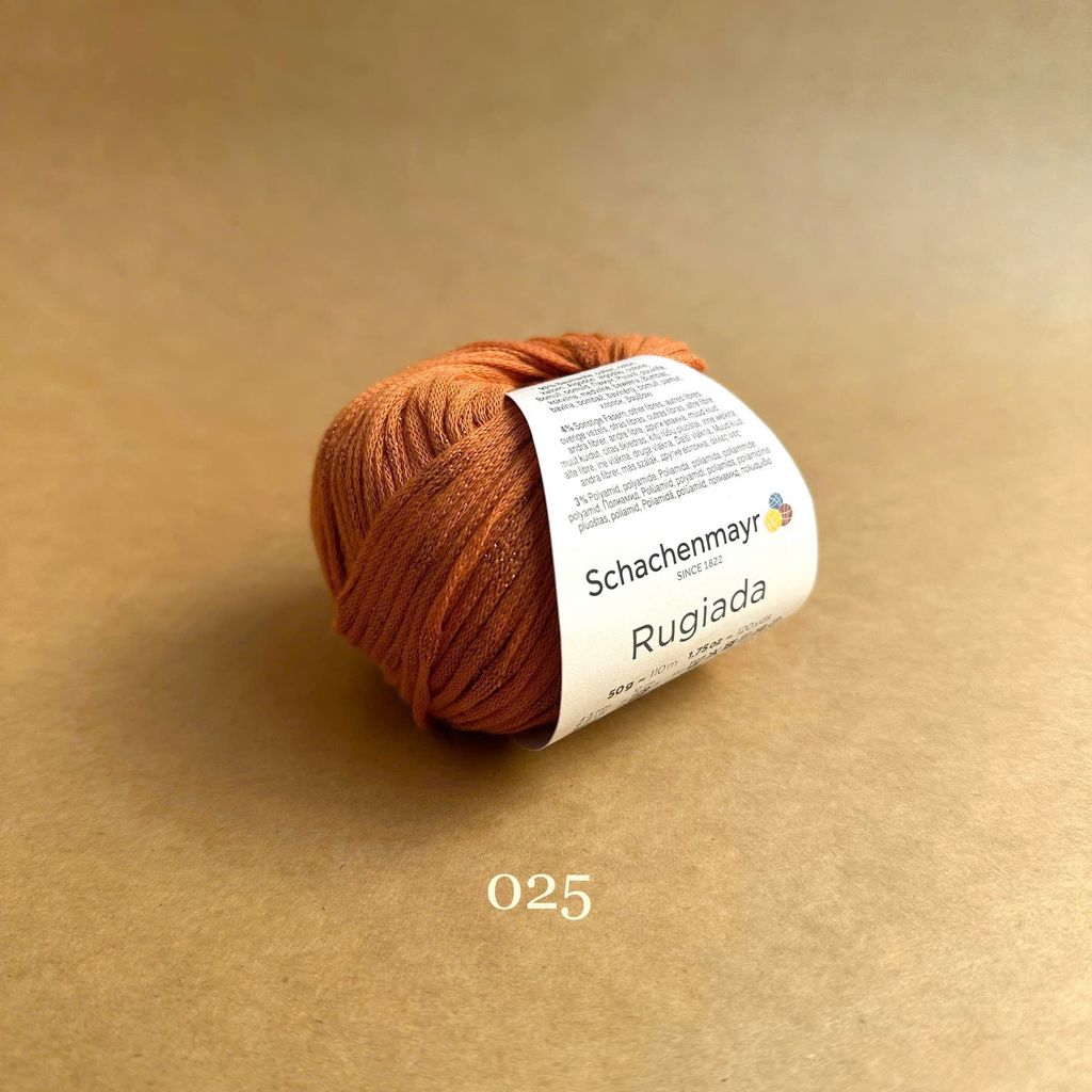Sợi cotton lấp lánh Rugiada - Schachenmayr, đan móc áo, khăn