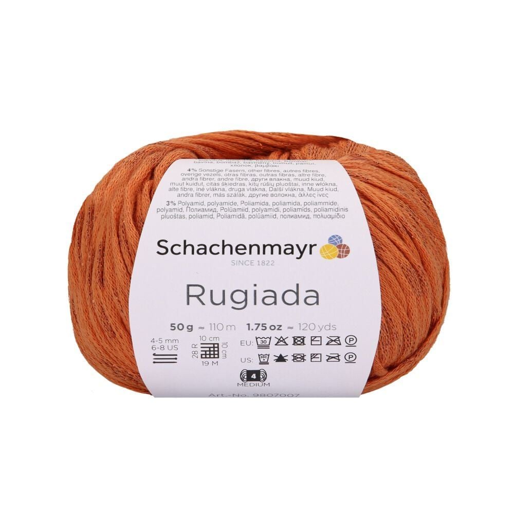 Sợi cotton lấp lánh Rugiada - Schachenmayr, đan móc áo, khăn