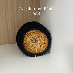 Cầu vồng sợi Silk, cỡ 1.0mm, 300g, dòng bánh, đan móc áo, váy, khăn