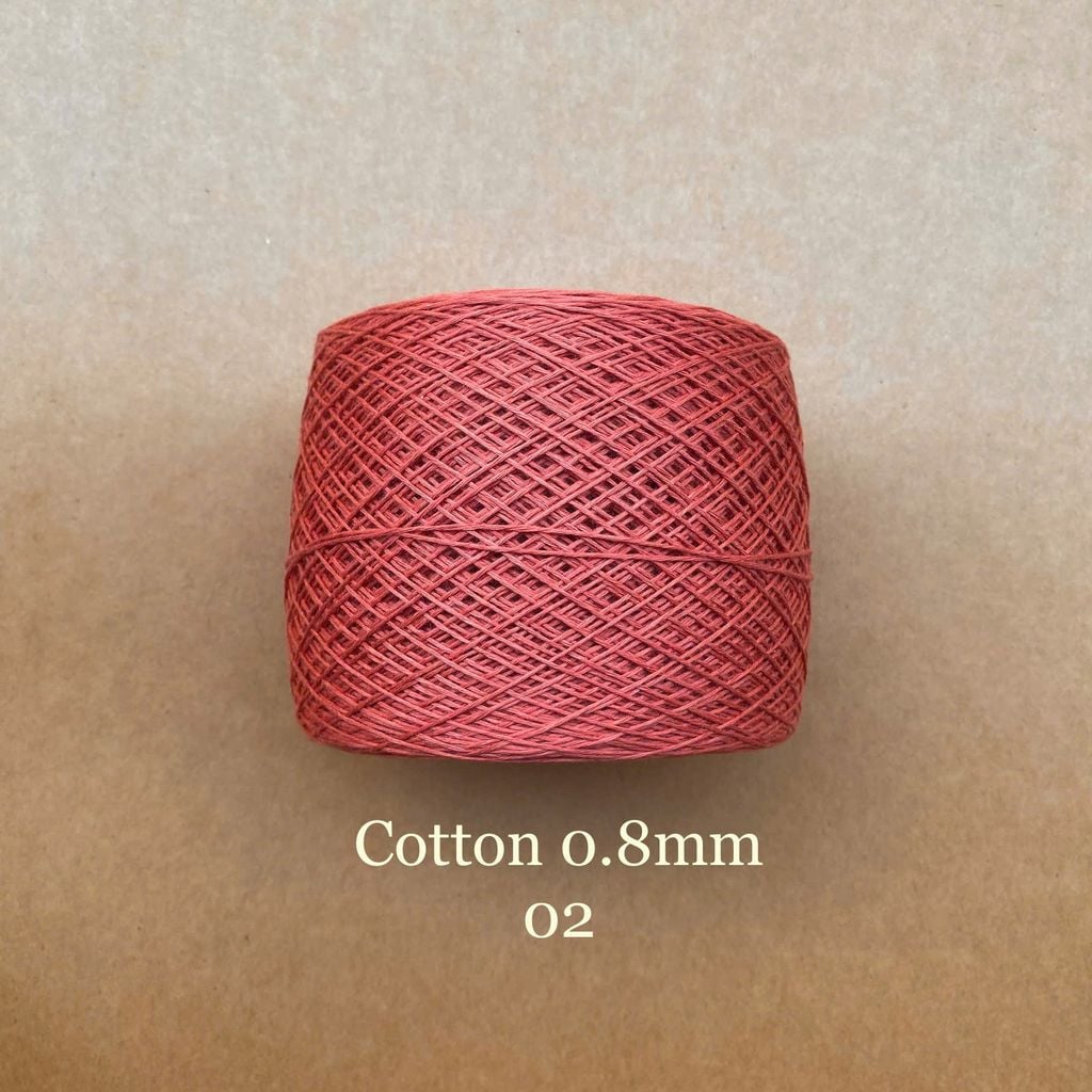 Sợi Cotton 0.8mm, 300g, đan móc áo, váy, khăn