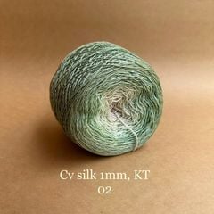 Cầu vồng sợi Silk kim tuyến, cỡ 1.0mm, 300g, đan móc áo, váy, khăn
