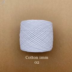 Sợi Cotton 1mm, 300g, đan móc áo, váy, khăn
