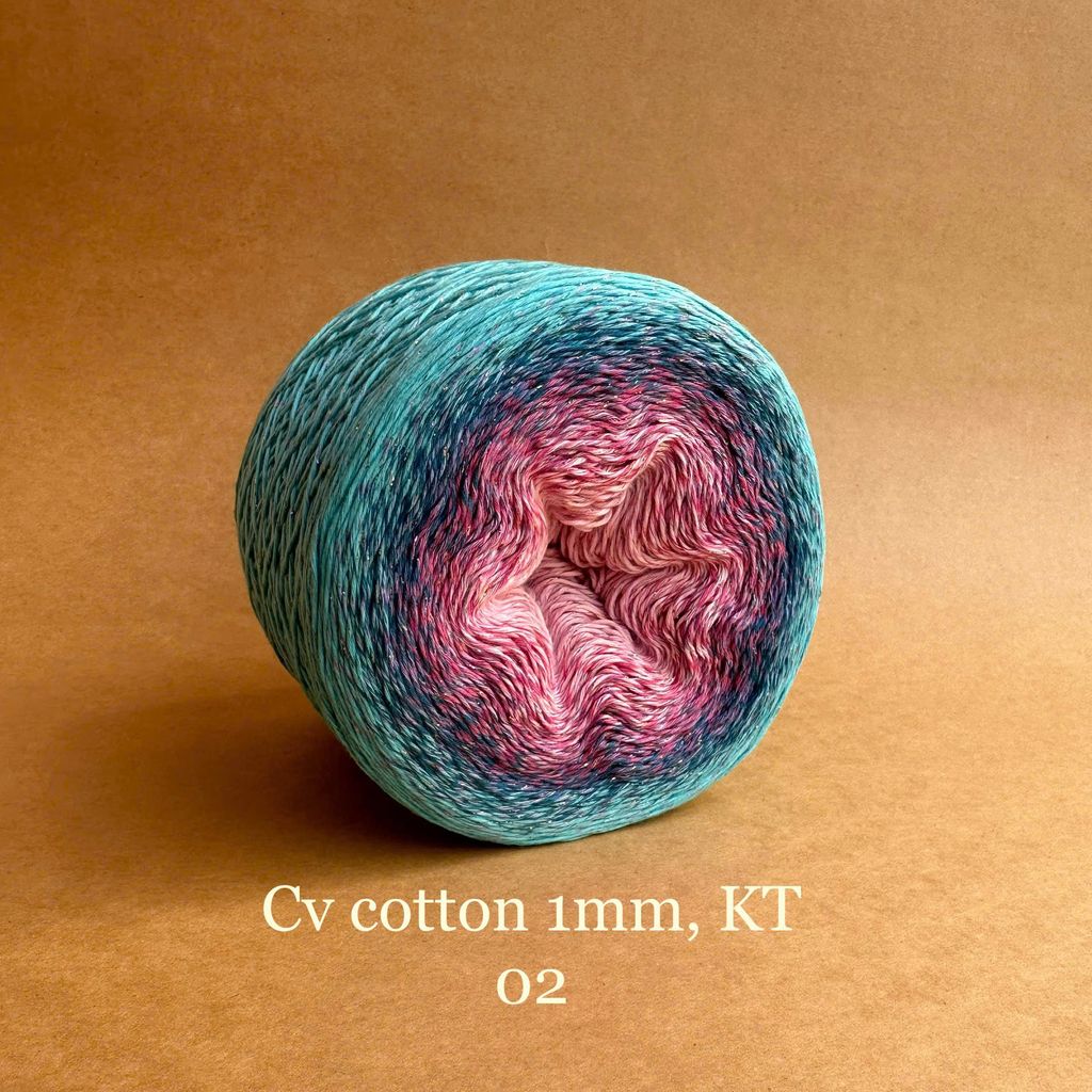 Sợi cầu vồng Cotton 1mm, kim tuyến