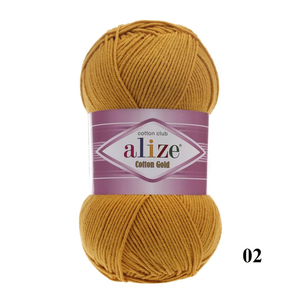 Len hè Cotton Gold nhập khẩu từ Alize Yarns, đan móc đồ hè, thú, nón cực xinh