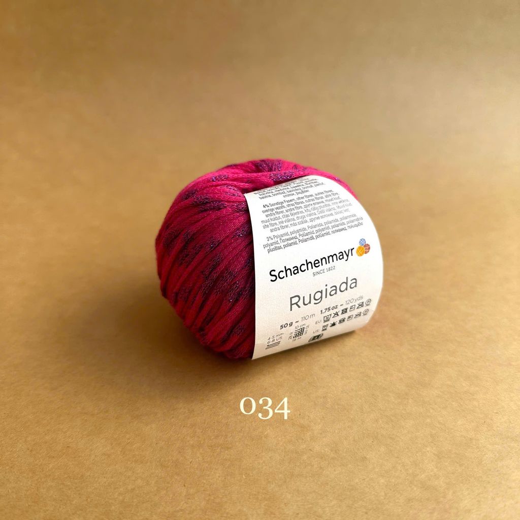 Sợi cotton lấp lánh Rugiada - Schachenmayr, đan móc áo, khăn