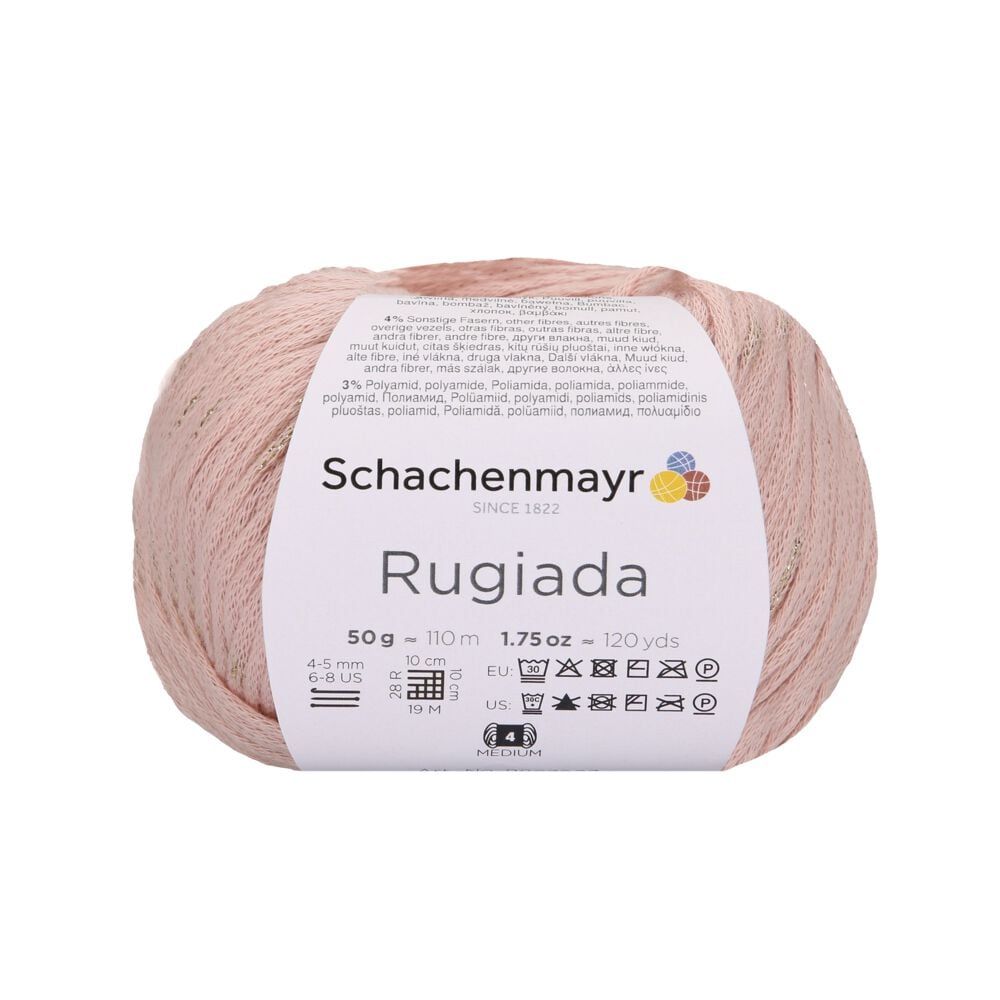 Sợi cotton lấp lánh Rugiada - Schachenmayr, đan móc áo, khăn