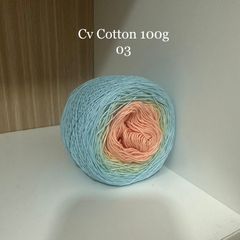 Sợi cầu vồng Cotton 0.8mm cuộn 100g, Chouihandmade, đan móc áo, váy