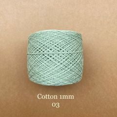 Sợi Cotton 1mm, 300g, đan móc áo, váy, khăn