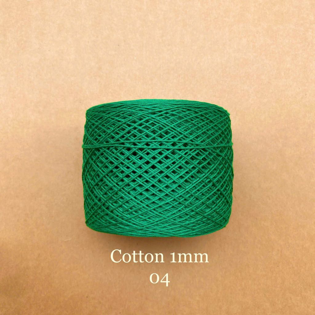 Sợi Cotton 1mm, 300g, đan móc áo, váy, khăn