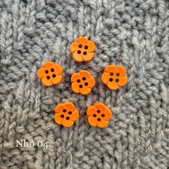 Gói 6 cúc áo 1cm, hình hoa, nhiều màu - Chou.ihandmade