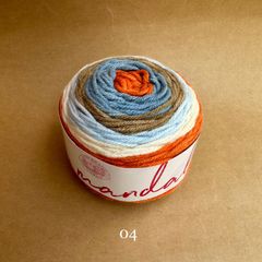 Len cầu vồng Mandala - Nhập khẩu từ hãng Lion Brand - 100% Premium Acrylic - 150gram dài 173m