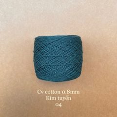 Sợi Cotton 0.8mm, kim tuyến, đan móc áo, váy, khăn