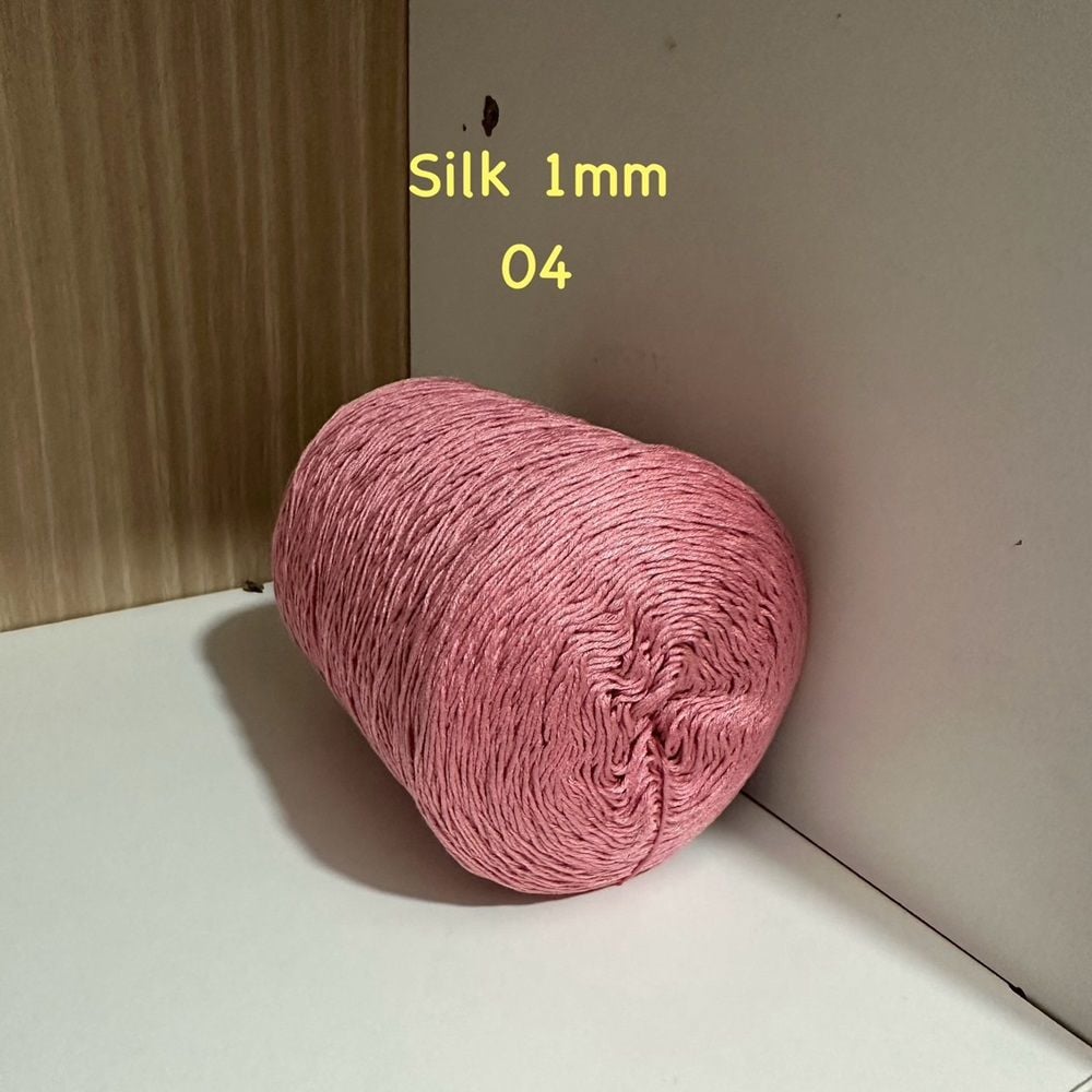 Cuộn sợi 100% Silk 1mm, 300g màu trơn