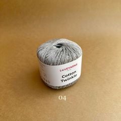 Sợi lấp lánh Cotton Twinkle nhập từ Loveyarns, đan móc áo, váy, khăn