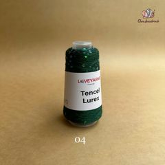 Sợi Tencel Lurex nhập từ Loveyarns, đan móc áo, khăn