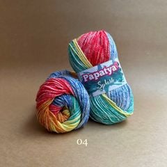 Len Splash nhập từ Papatya, đan móc áo, váy, khăn