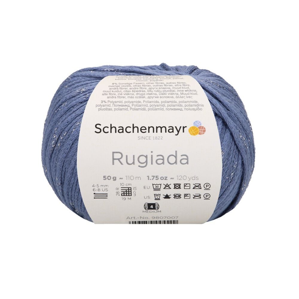 Sợi cotton lấp lánh Rugiada - Schachenmayr, đan móc áo, khăn