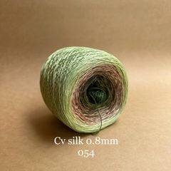 Cầu vồng Silk 0.8mm, 300g, dòng bánh, Chouihandmade, đan móc áo, váy, khăn