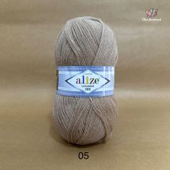 Cuộn len ấm Lanagold 800 hãng Alize siêu dôi, siêu ấm đan móc khăn, áo ấm cực thích