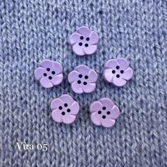 Gói 6 cúc áo 1.4cm, hình hoa, nhiều màu - Chou.ihandmade