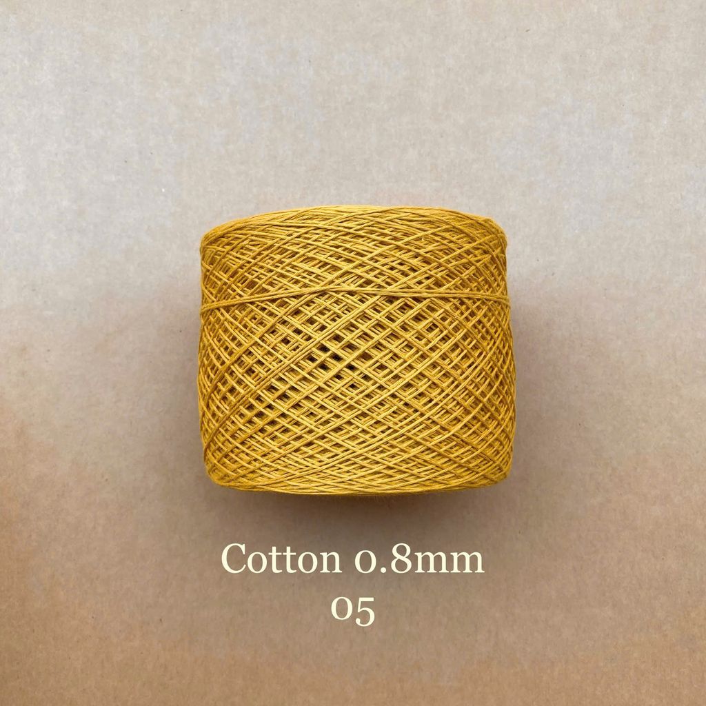 Sợi Cotton 0.8mm, 300g, đan móc áo, váy, khăn