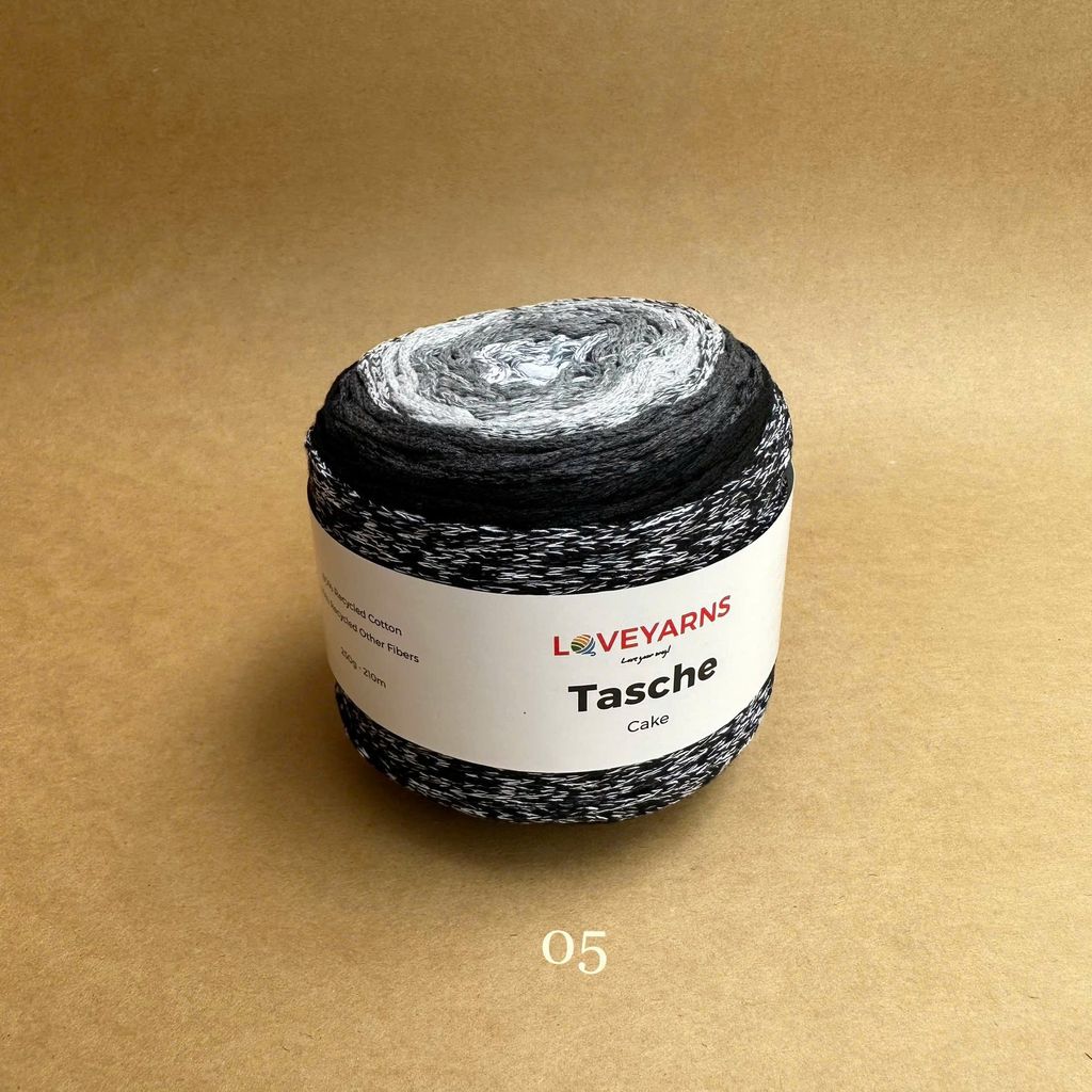 Sợi Tasche Cake nhập khẩu từ Loveyarns, đan móc túi, ví, nón, giỏ xách