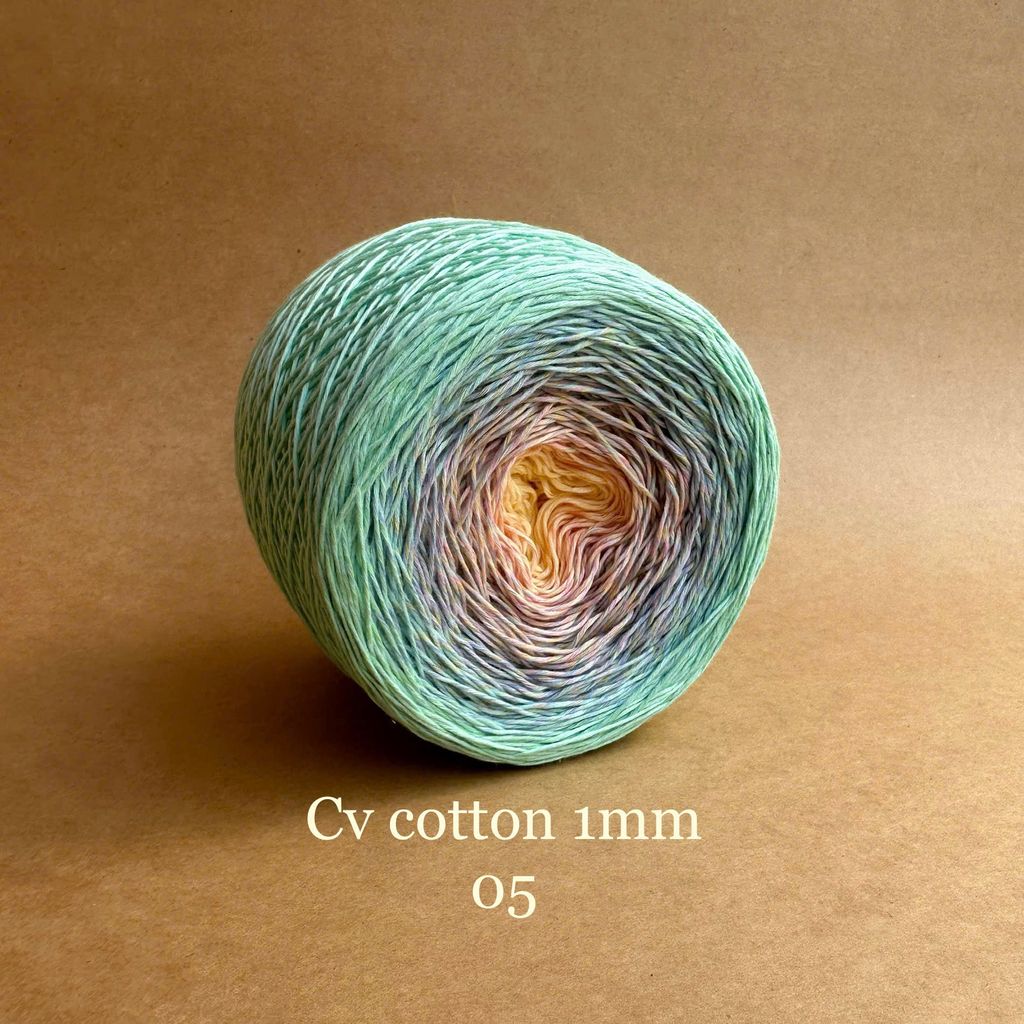 Sợi cầu vồng Cotton 1mm, 300g