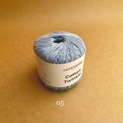 Sợi lấp lánh Cotton Twinkle nhập từ Loveyarns, đan móc áo, váy, khăn