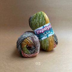 Len Splash nhập từ Papatya, đan móc áo, váy, khăn