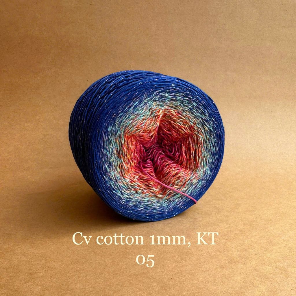 Sợi cầu vồng Cotton 1mm, kim tuyến