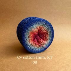 Sợi cầu vồng Cotton 1mm, kim tuyến